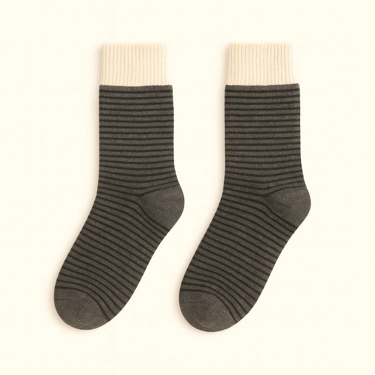 COUSTEAU STRIPED CREW SOCKS