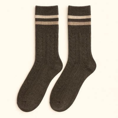 DUVAL CABLE STRIPE SOCK