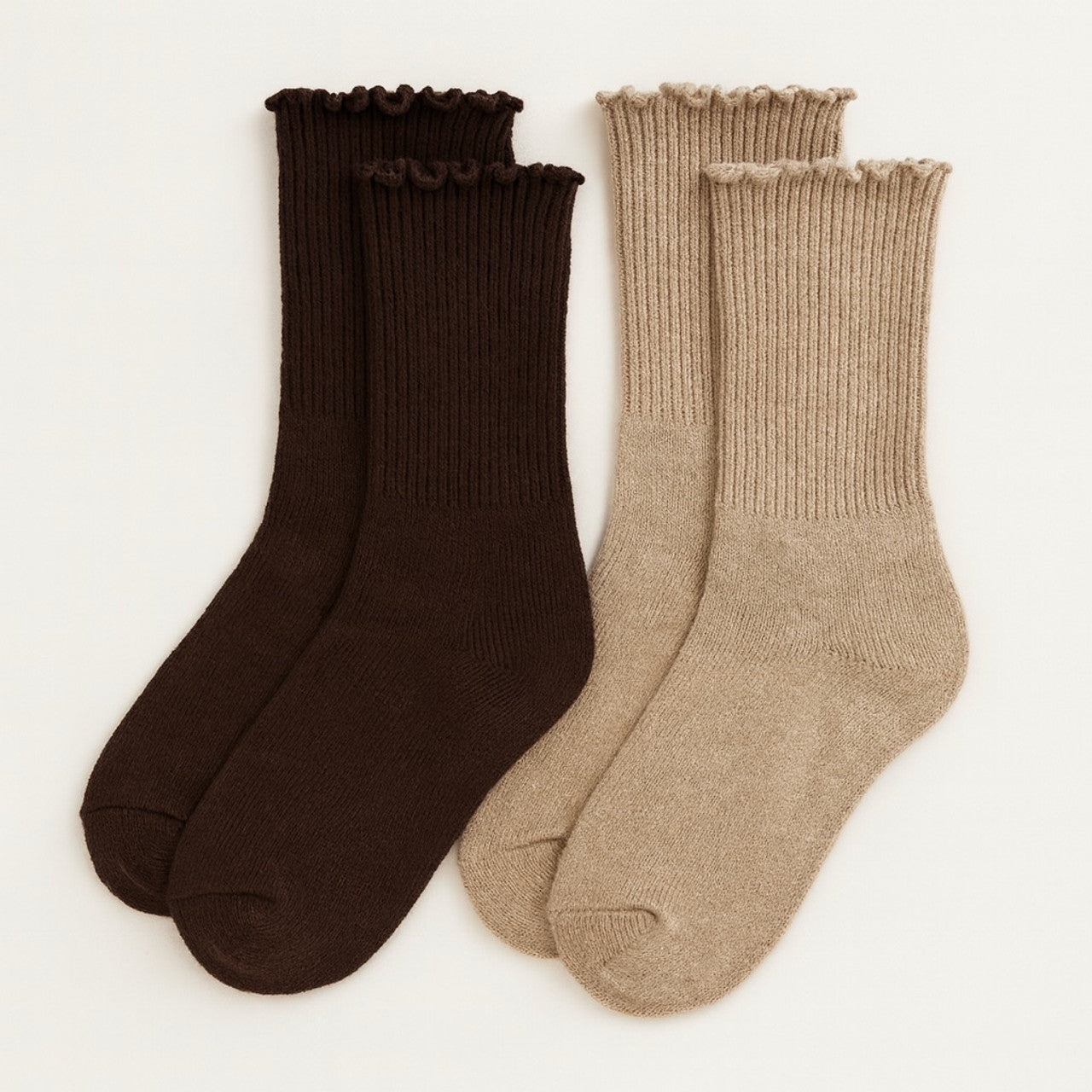 MAZZY RUFFLE CREW SOCKS