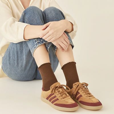 MAZZY RUFFLE CREW SOCKS