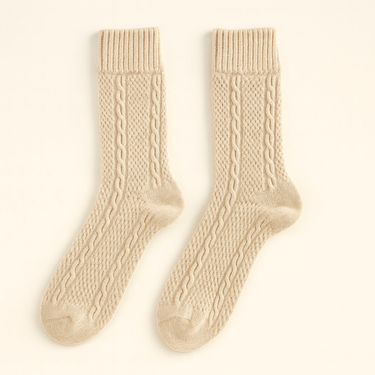 SYBIL CABLE KNIT CREW SOCK