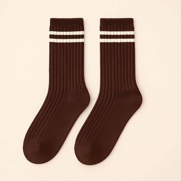 VARSITY RIBBED CREW SOCKS