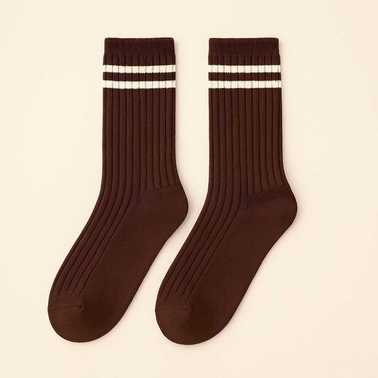 VARSITY RIBBED CREW SOCKS