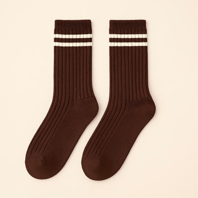 VARSITY RIBBED CREW SOCKS