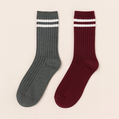 VARSITY RIBBED CREW SOCKS