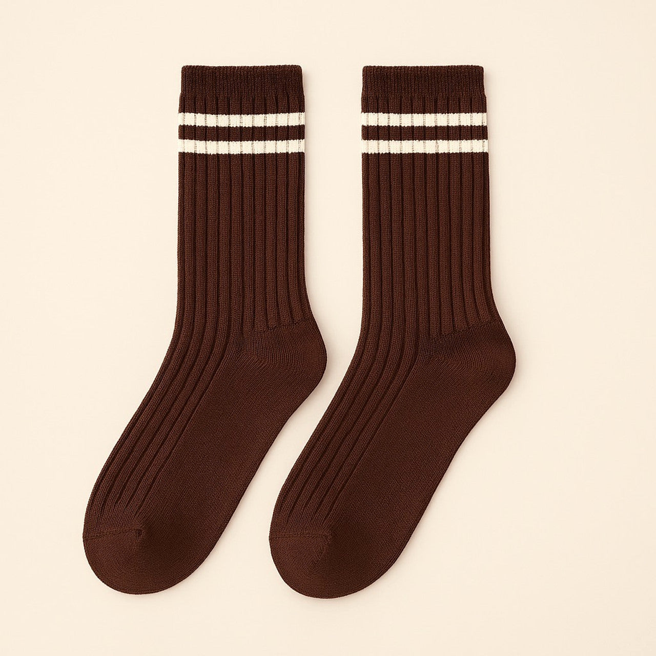 VARSITY RIBBED CREW SOCKS