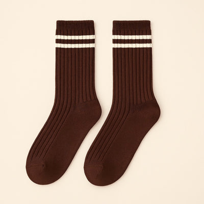 VARSITY RIBBED CREW SOCKS