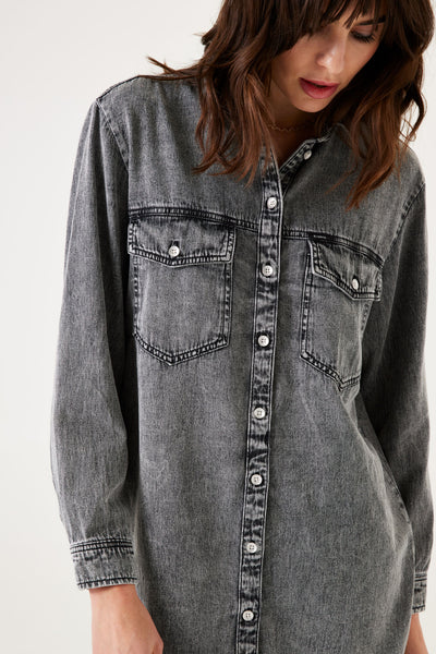 JAGAR DENIM SHIRT DRESS