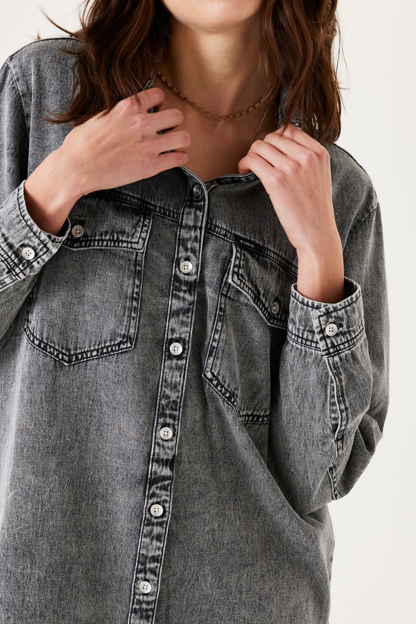 JAGAR DENIM SHIRT DRESS