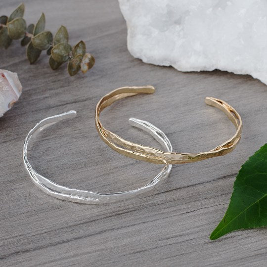 TWIST CUFF BRACELET - silver or gold