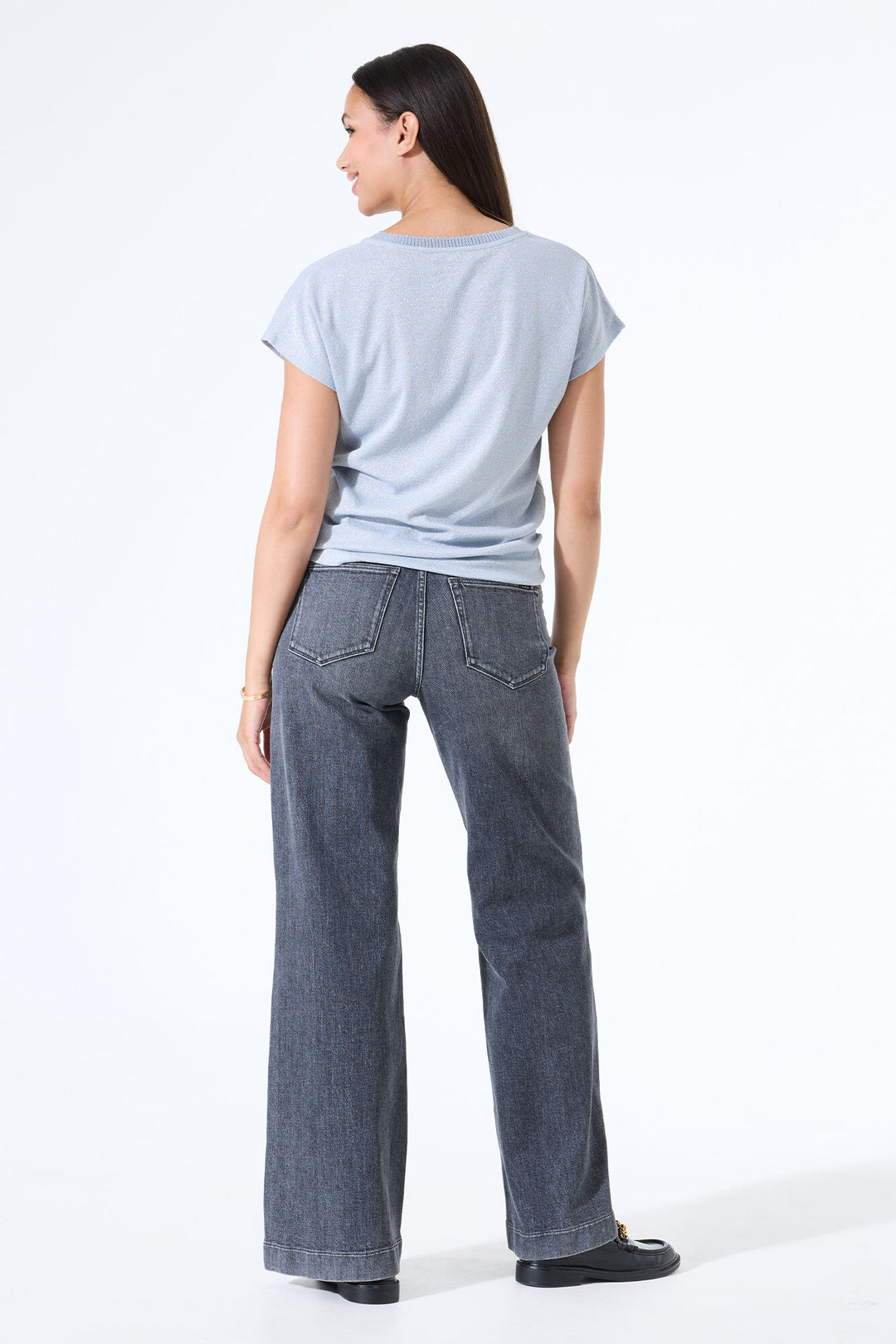 PIPER TEE - cornflower, black, desert rose or summer olive