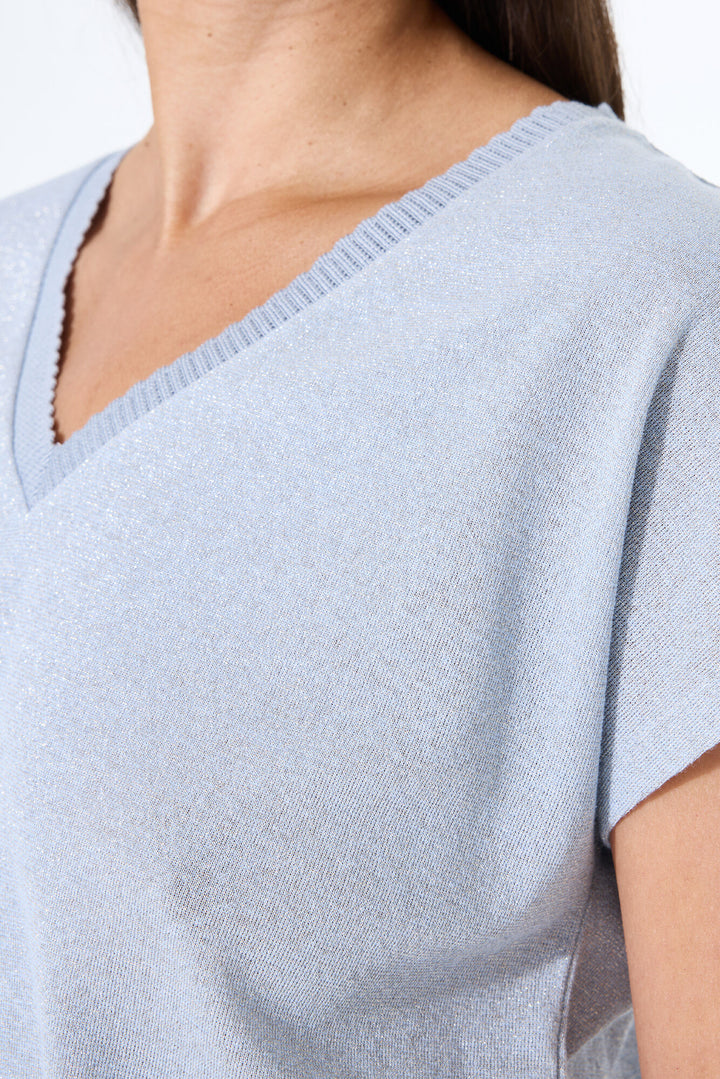 PIPER TEE - cornflower, black, desert rose or summer olive