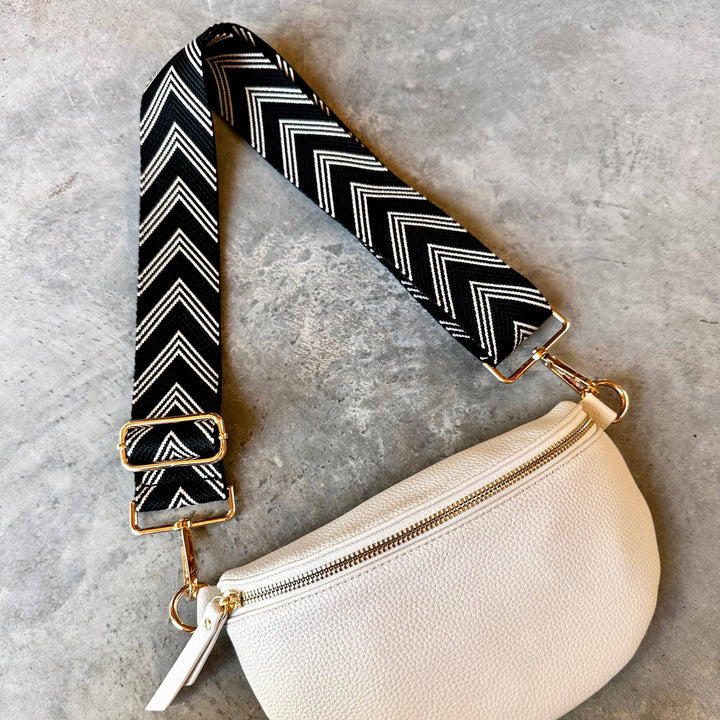 MILLY STRAP- black chevron