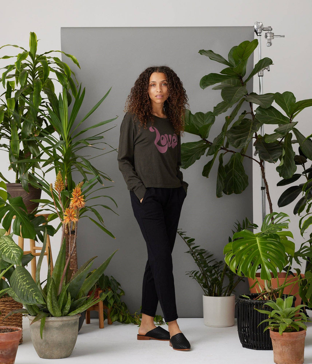 LOVE SWOOP LONG SLEEVE TEE