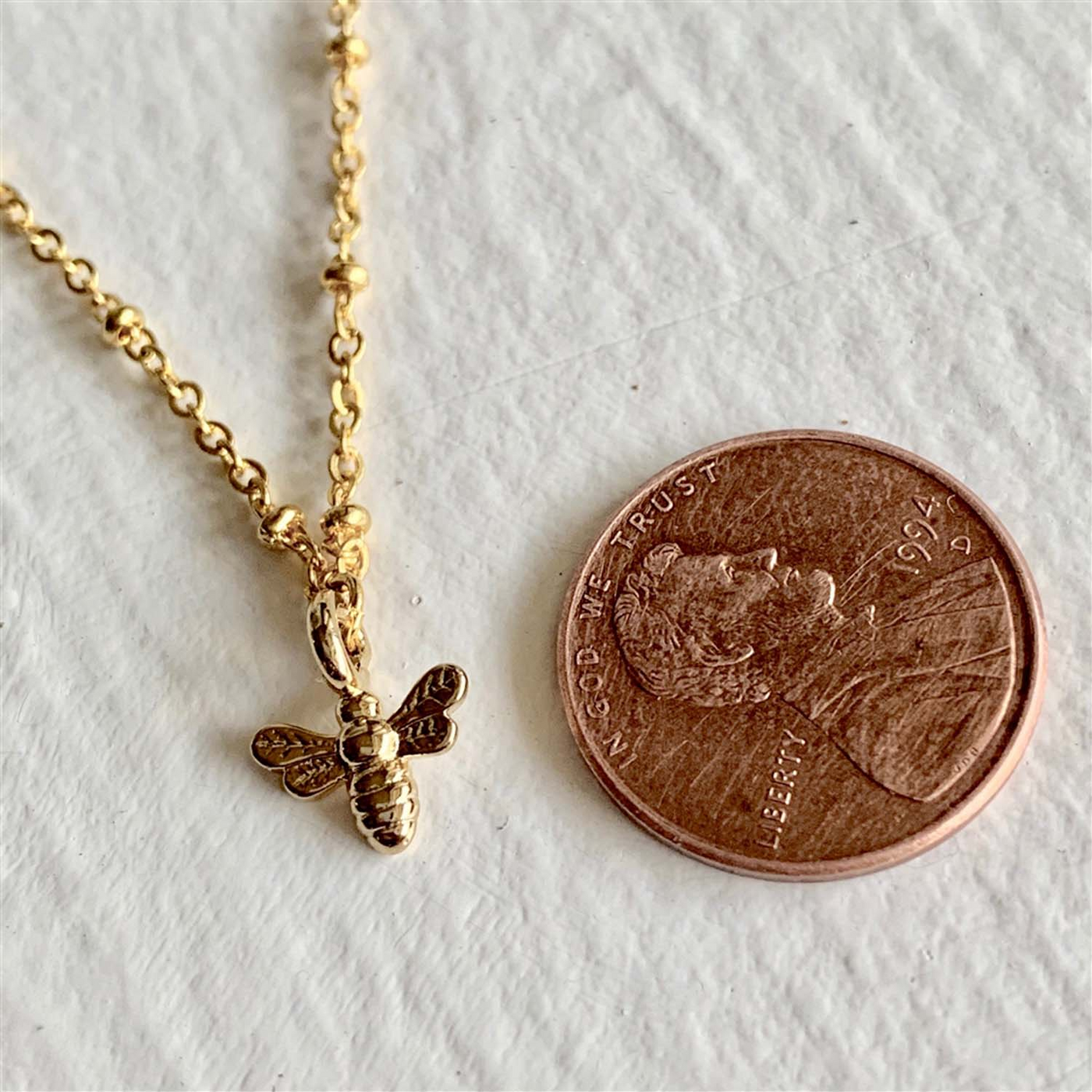 "BEE"YOUTIFUL CHARM NECKLACE - gold or silver