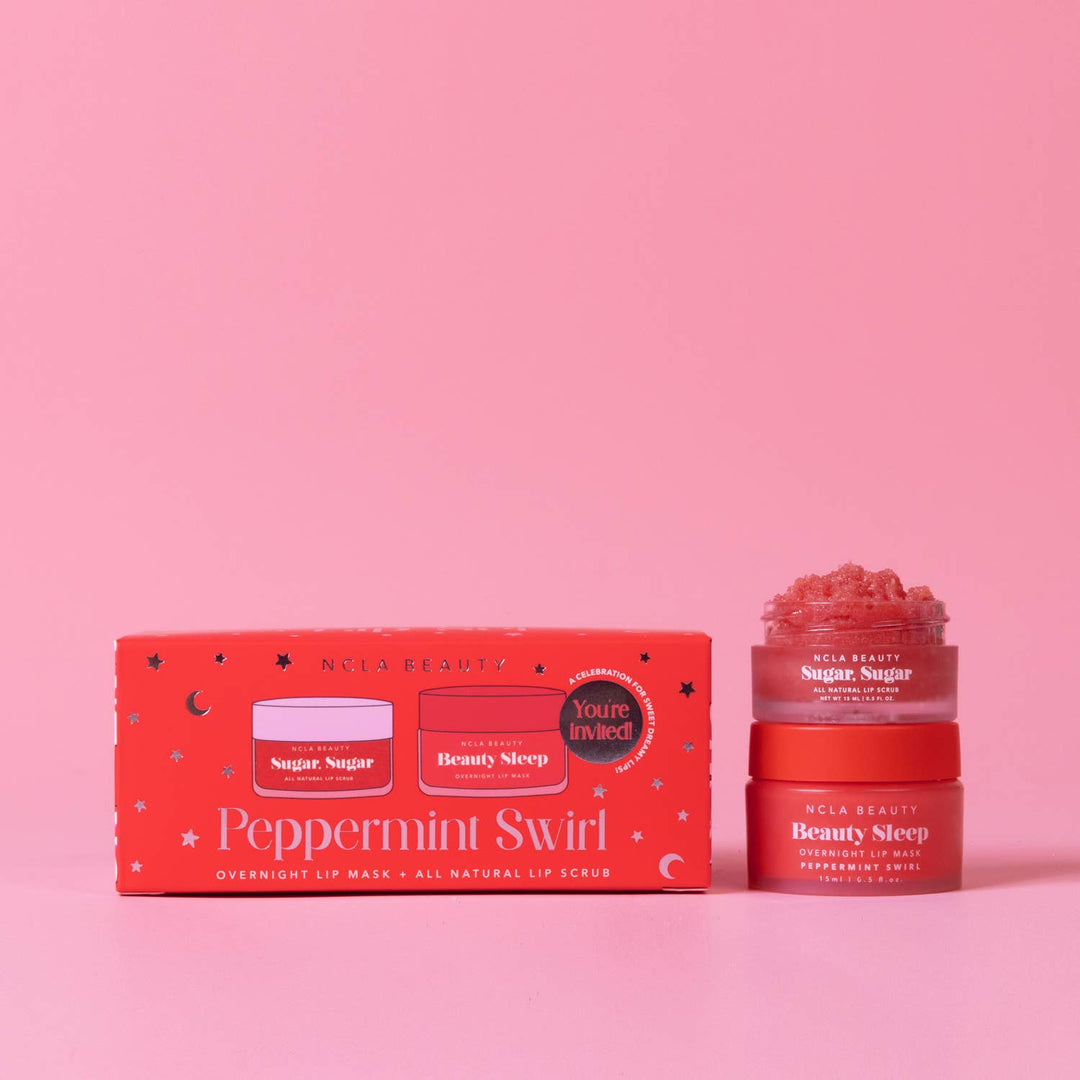 PEPPERMINT SWIRL LIP TREATMENT GIFT SET