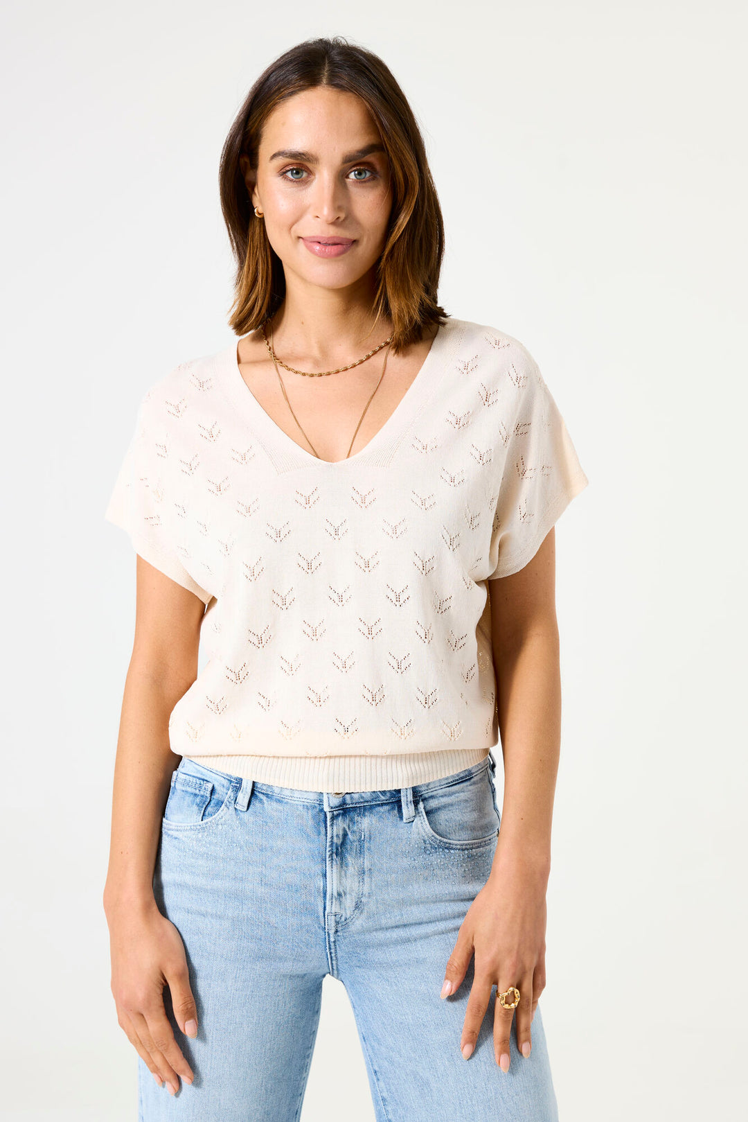 BORA TOP - tangerine red or whitecap