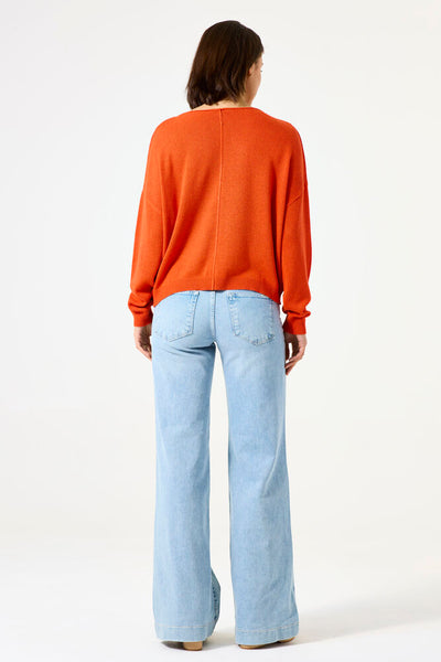 LYLA SWEATER - sunset spice or vanilla cream