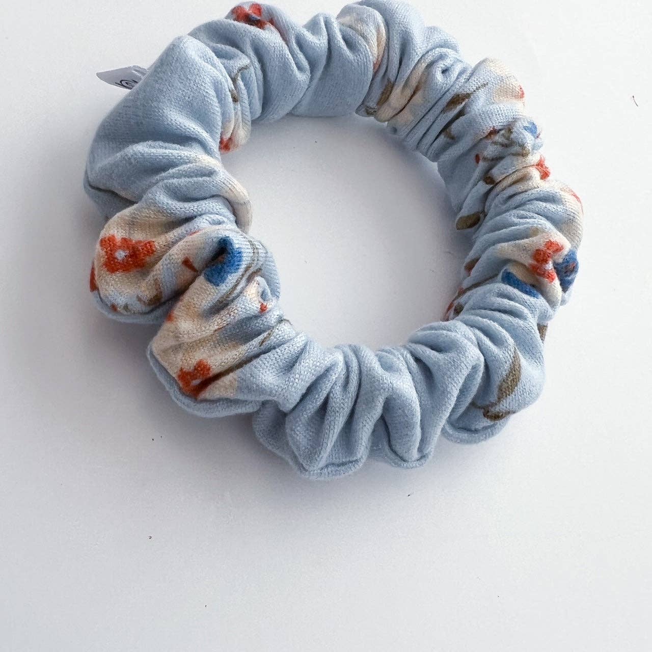 BONNIE FLORAL SCRUNCHIE- blue, green or navy