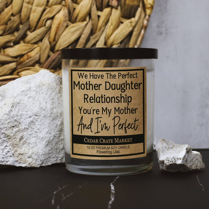 WE HAVE THE PERFECT MOTHER DAUGHTER RELATIONSHIP - 10oz candle