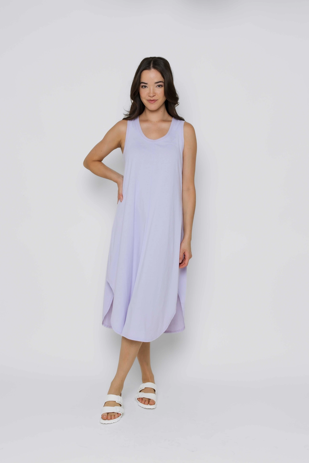 ZOOEY TANK DRESS -lilac