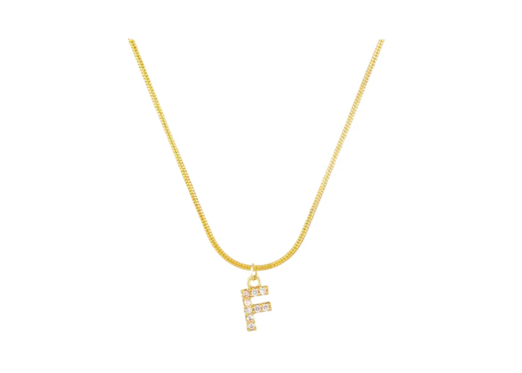 MINI PAVE LETTER CHARMS