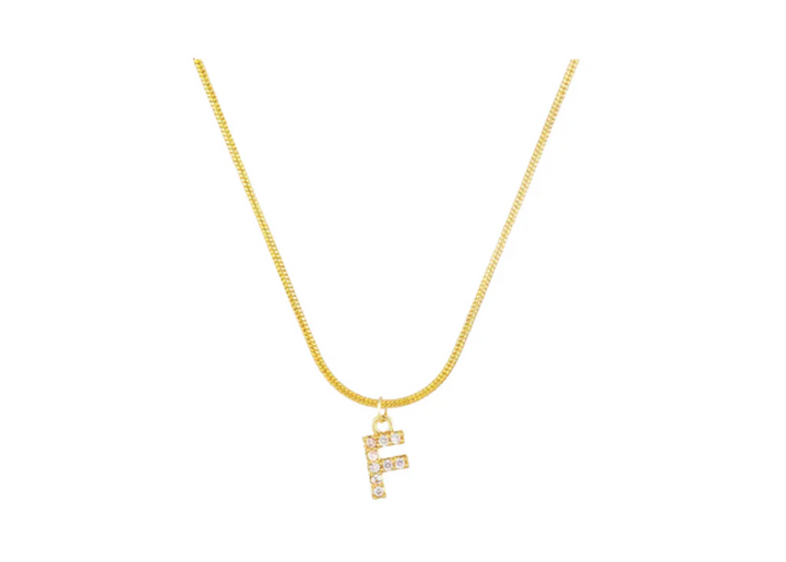 MINI PAVE LETTER CHARMS