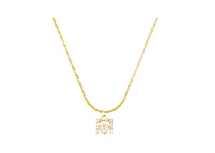 MINI PAVE LETTER CHARMS