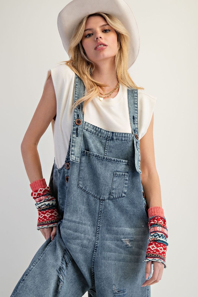HARLEM DENIM OVERALLS - vintage denim