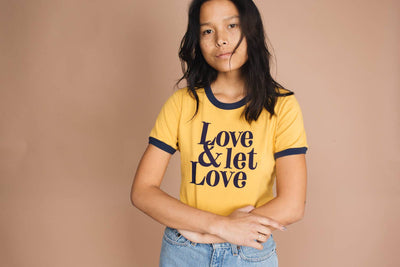 LOVE & LET LOVE RINGER TEE