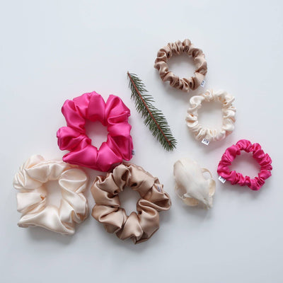 100% SILK MINI SCRUNCHIE