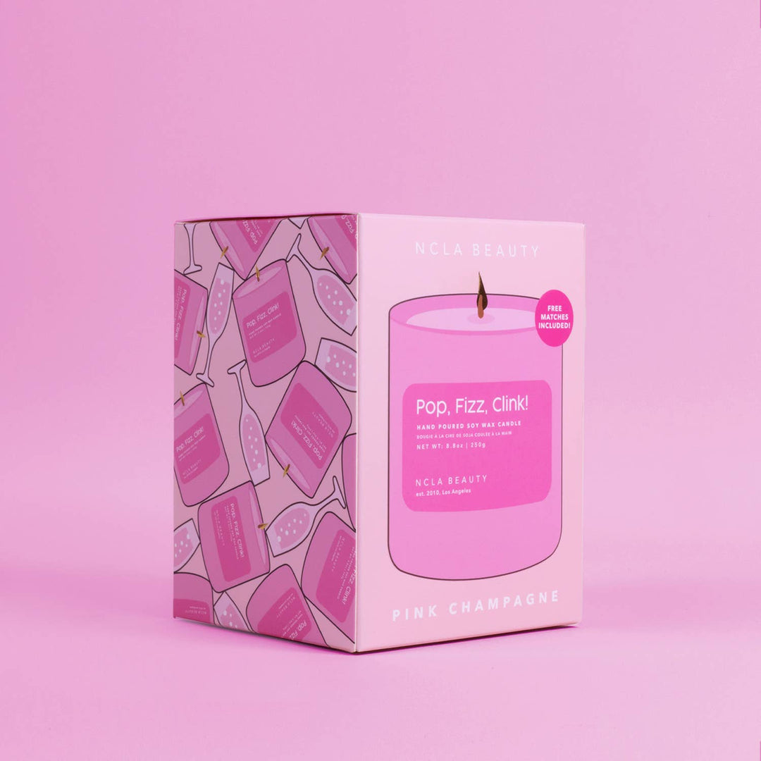 POP FIZZ CLINK! SOY CANDLE -Pink Champagne