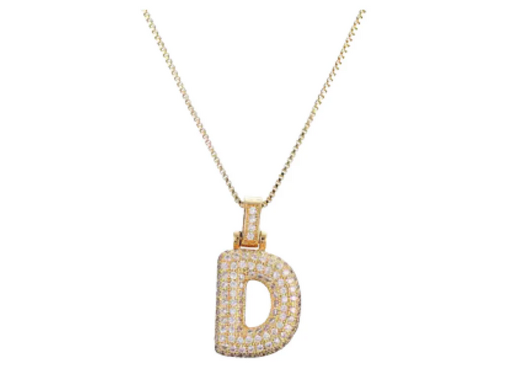 MIKA PAVE BUBBLE LETTER CHARMS