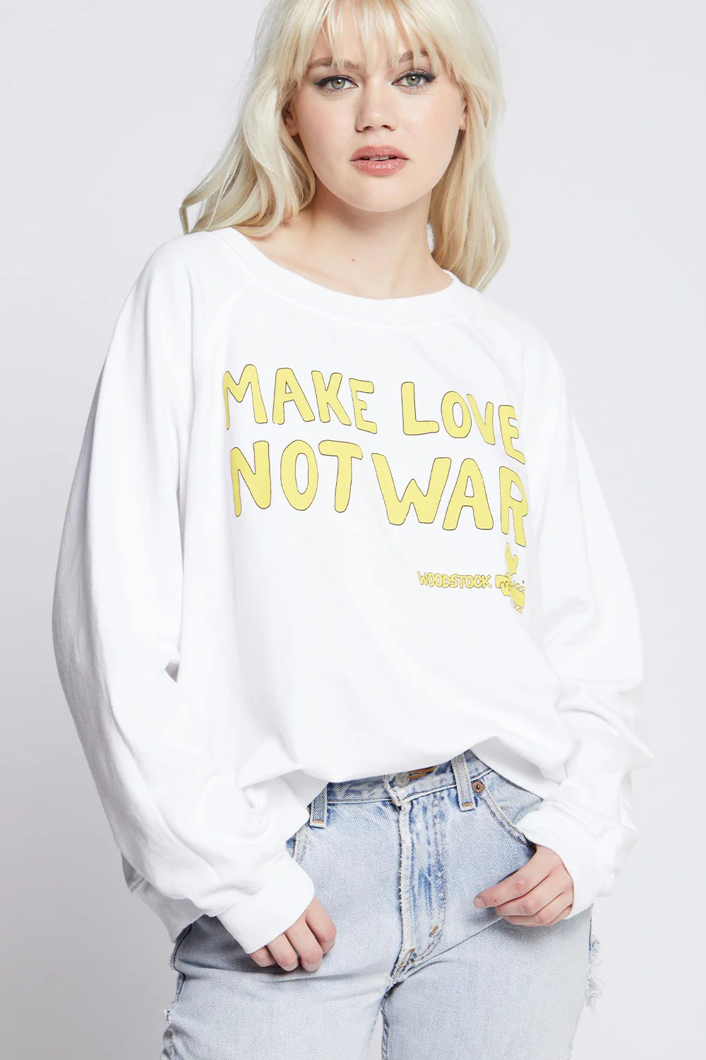 MAKE LOVE WOODSTOCK SWEATSHIRT