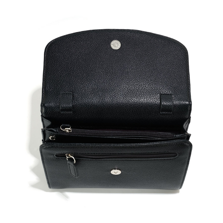 THE NAVA ALL-IN-ONE ORGANIZER CROSSBODY -black or midnight