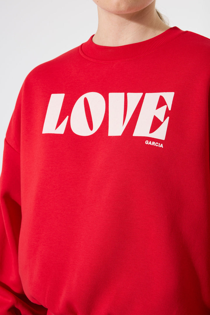 GARCIA LOVE SWEATSHIRT - red or grey