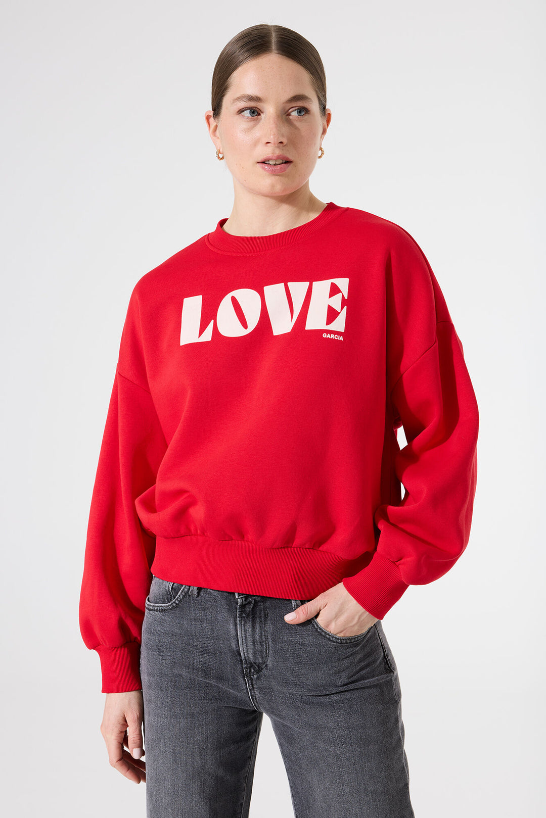 GARCIA LOVE SWEATSHIRT - red or grey