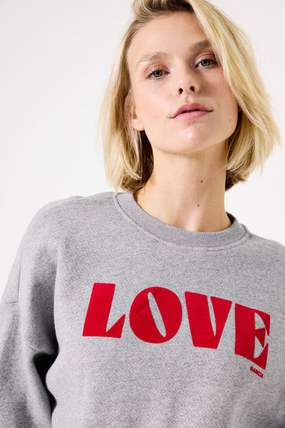 GARCIA LOVE SWEATSHIRT - red or grey