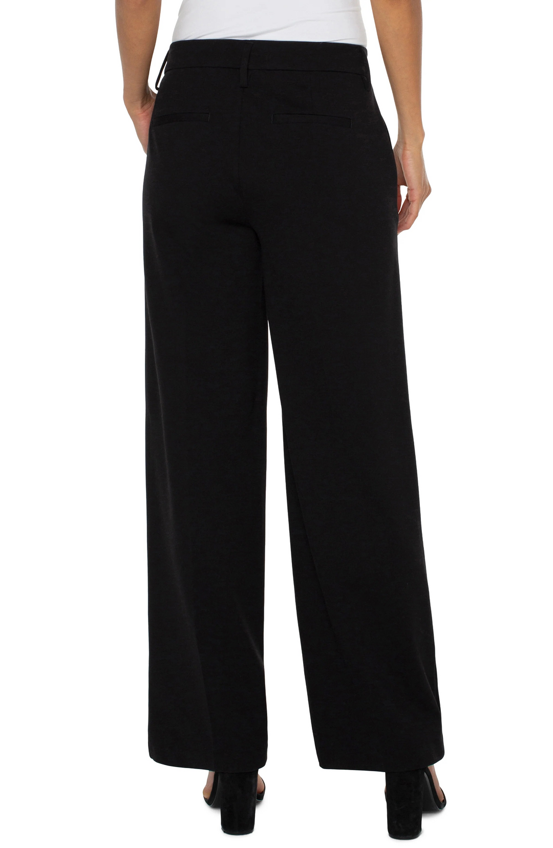 KELSEY WIDE LEG TROUSER - black