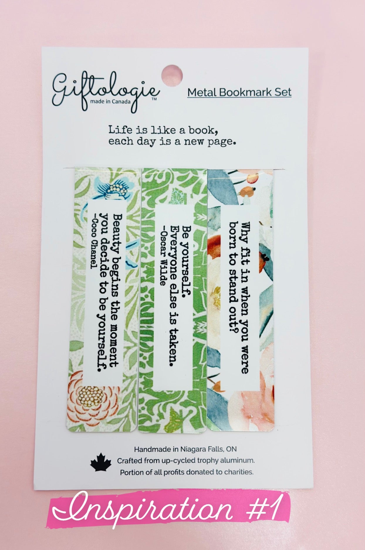 BOOKMARK TRIO SET - teacher (english or french), inspiration or friendship
