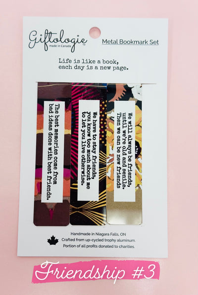 BOOKMARK TRIO SET - teacher (english or french), inspiration or friendship