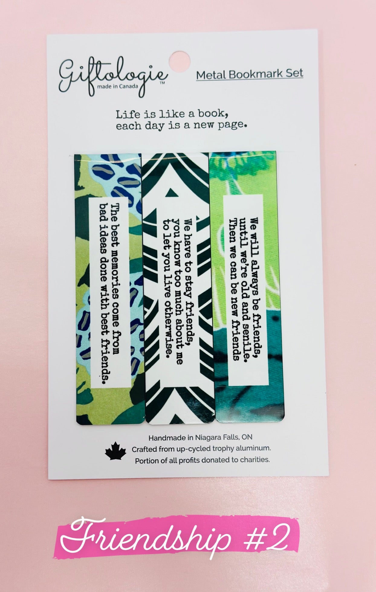 BOOKMARK TRIO SET - teacher (english or french), inspiration or friendship