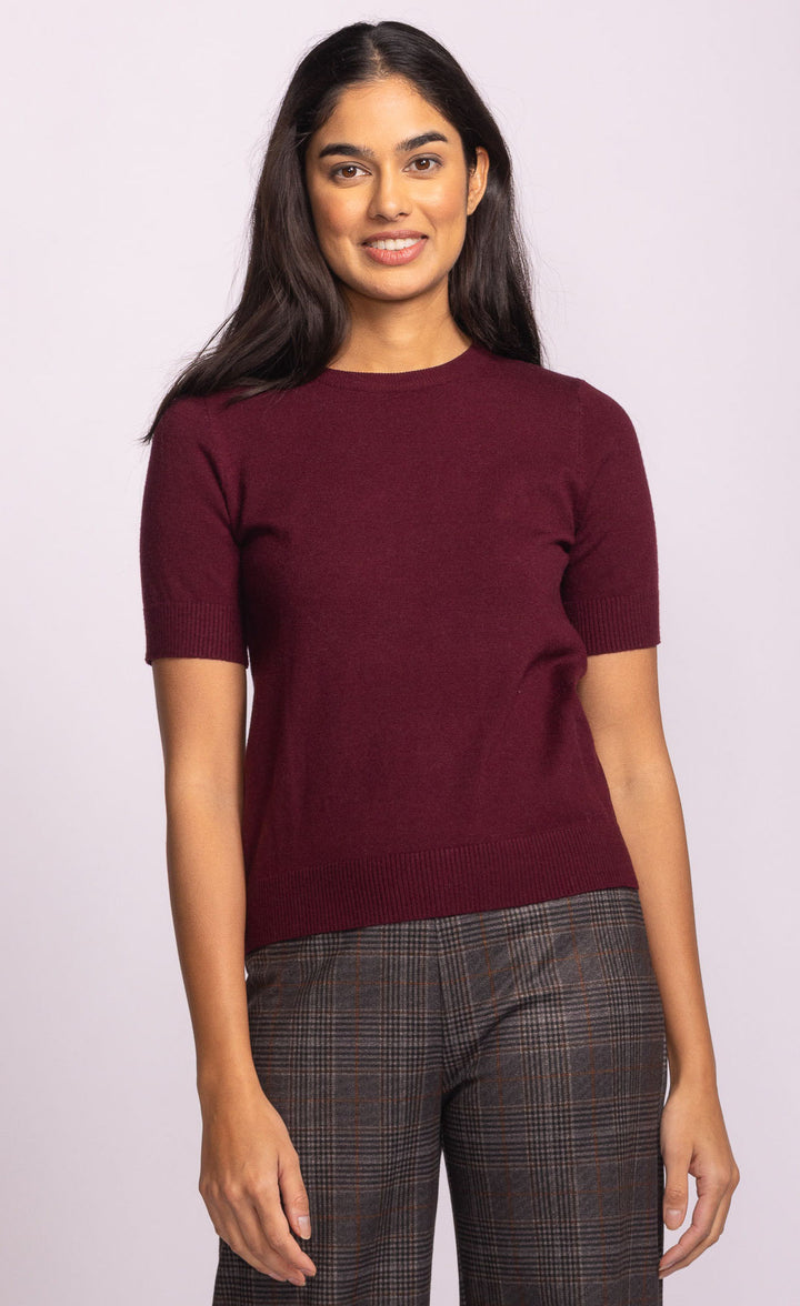 REMO TOP - dark grey or maroon