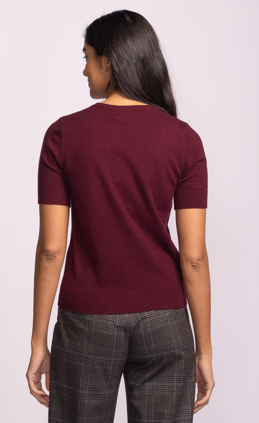 REMO TOP - dark grey or maroon