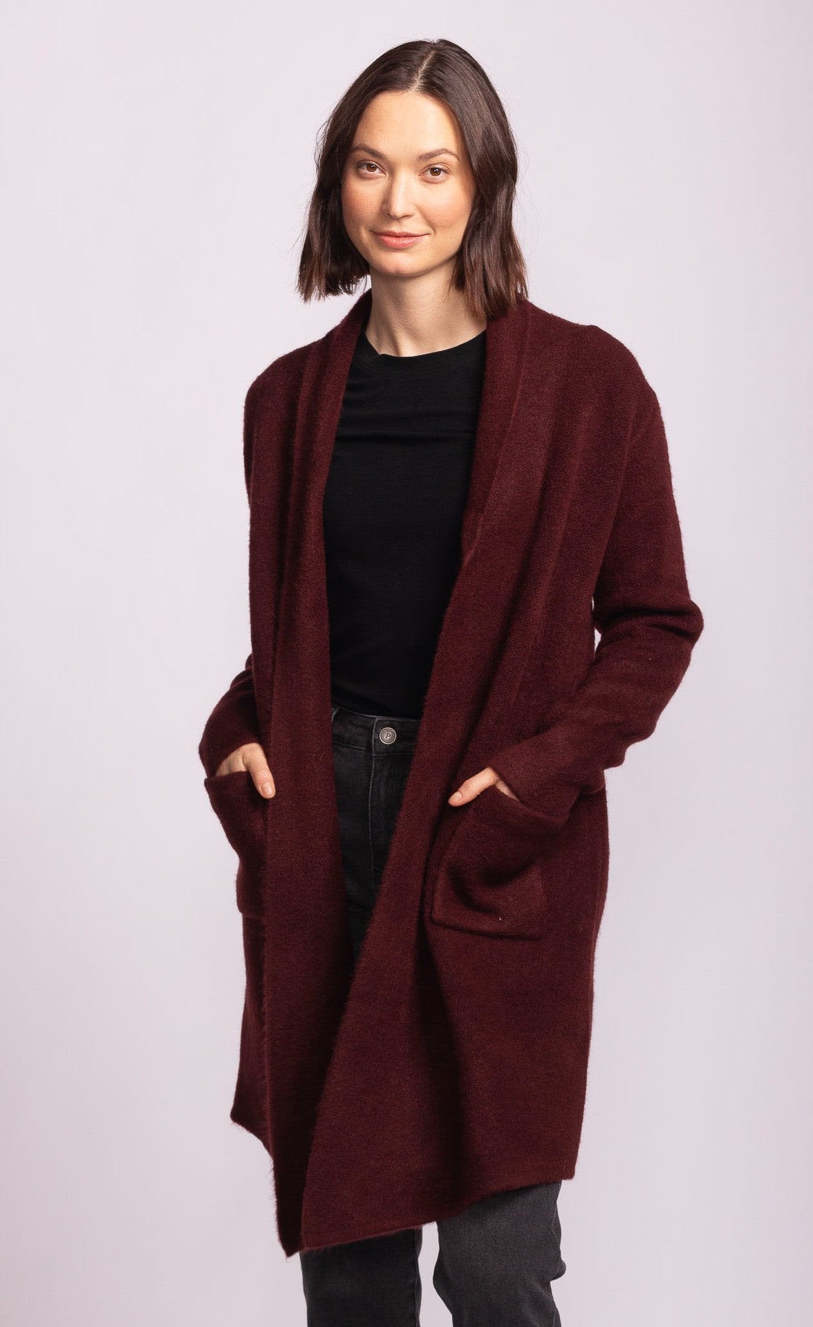 THE STOCKPORT JACKET- aubergine