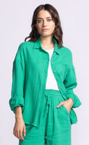 NIKKY TOP - kelly green or electric pink