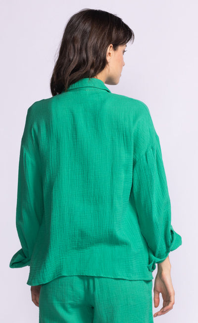 NIKKY TOP - kelly green or electric pink