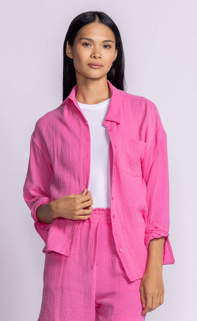 NIKKY TOP - kelly green or electric pink