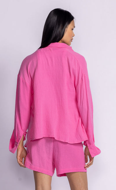 NIKKY TOP - kelly green or electric pink