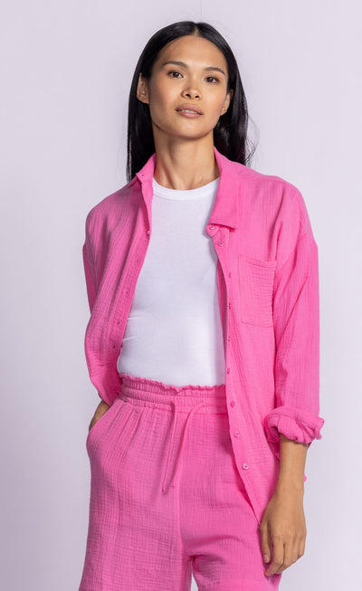 NIKKY TOP - kelly green or electric pink